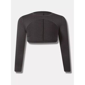 Torrid Active Black Super Soft Performance Jersey Shrug Size 4 or 26 Plus